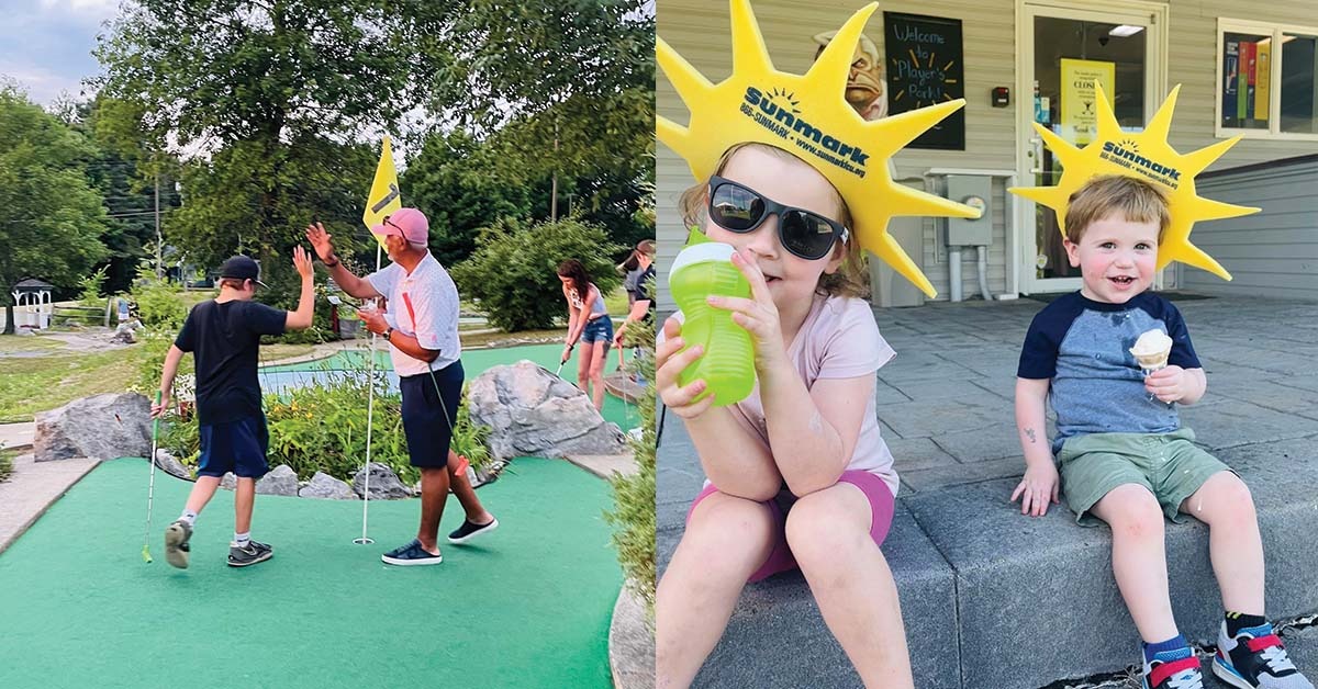 Kids at family fun night